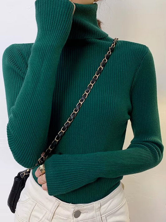 SAVRO | Woman's Turtleneck Sweater